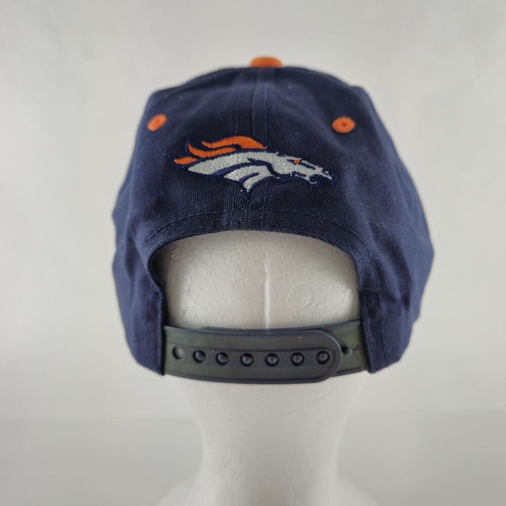 Denver Broncos Hat Cap NFL Team‎ Apparel Orange Logo Adjustable Snap Back - Picture 7 of 12